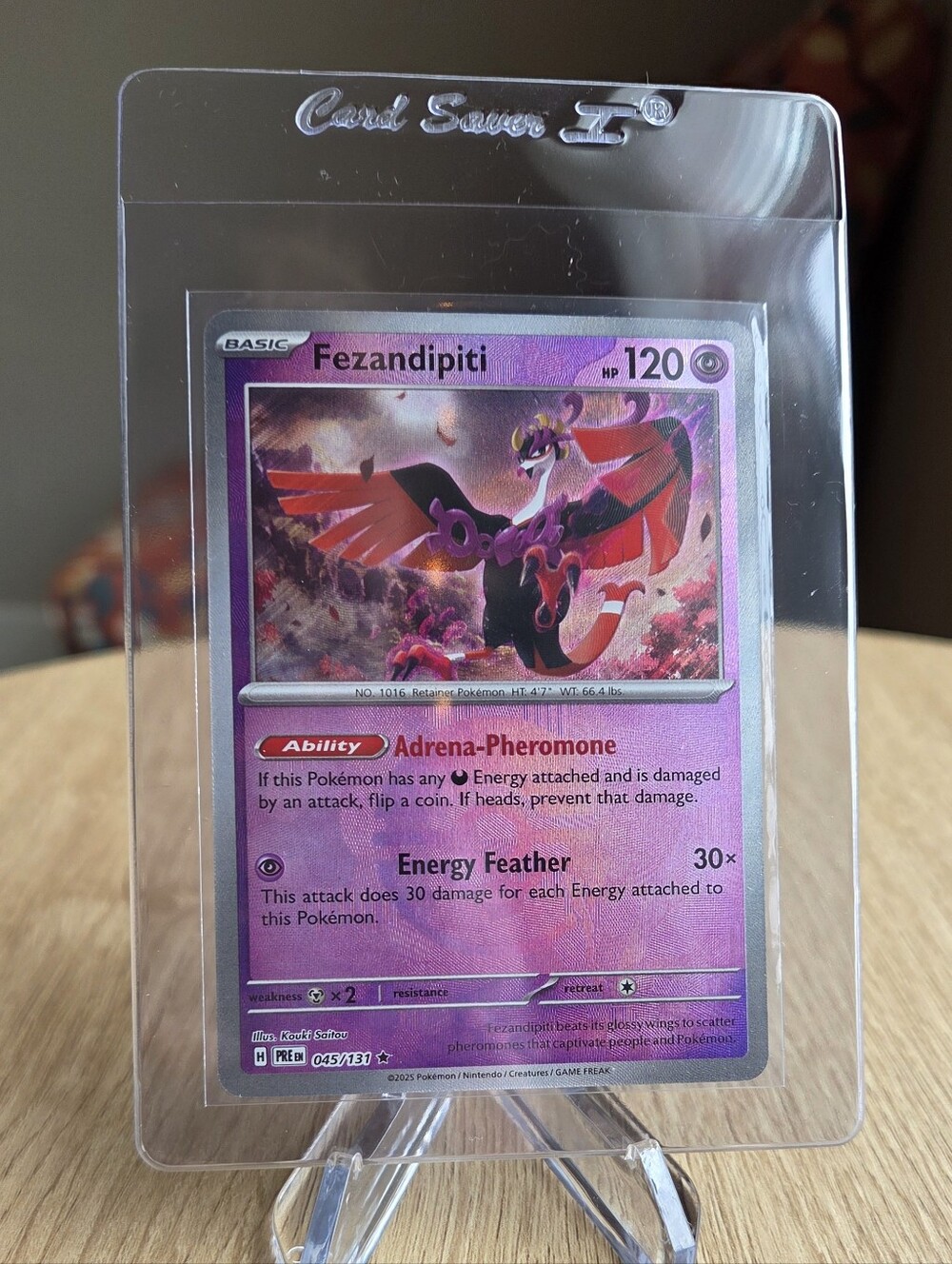 Fezandipiti Poke Ball Holo Pokémon Card Prismatic Evolutions Poke Ball Card